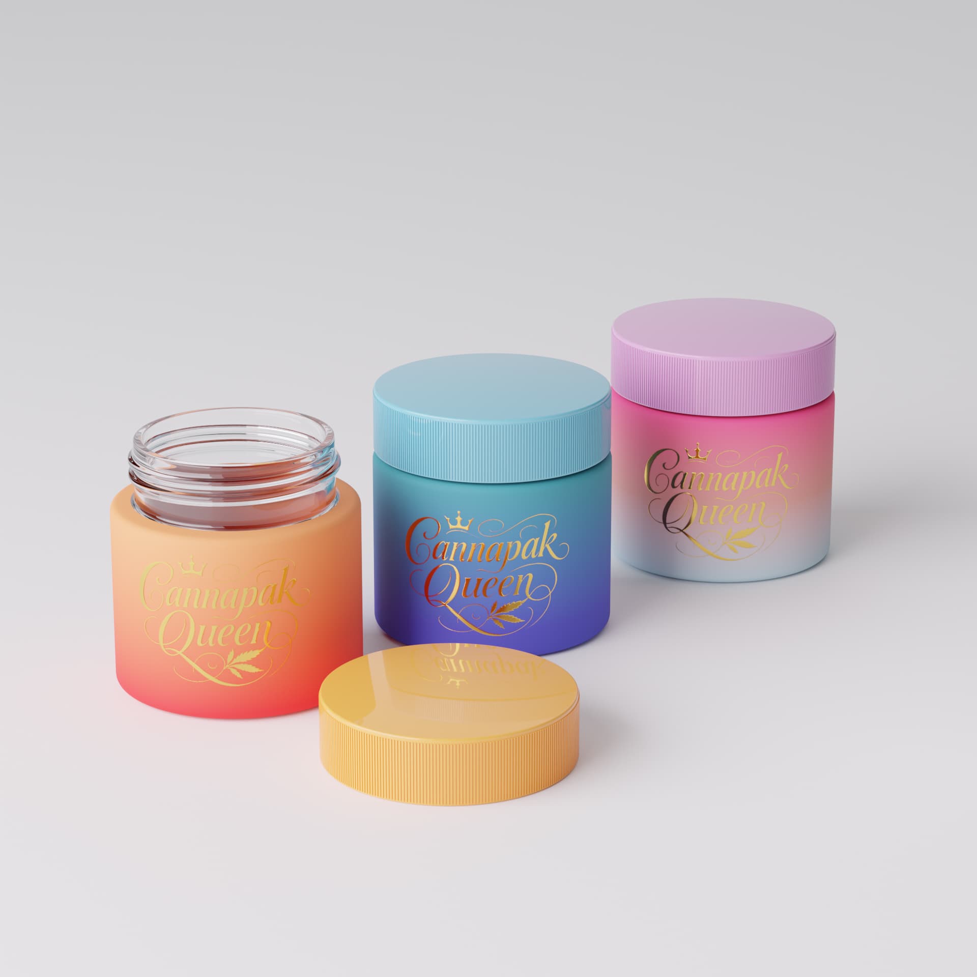 cannabis packaging glass jar